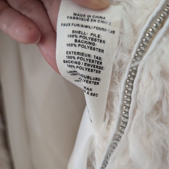 Anthropologie Aveces Les Filles Sz m Faux Fur Bomber Style Jacket - Picture 4 of 6